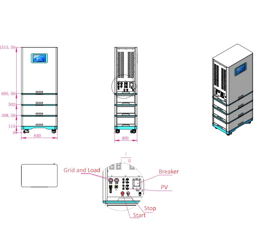 핑싱 3단계 3단계 10kva 20kwh 격자 고전압 리?? 이온 배터리 상업용