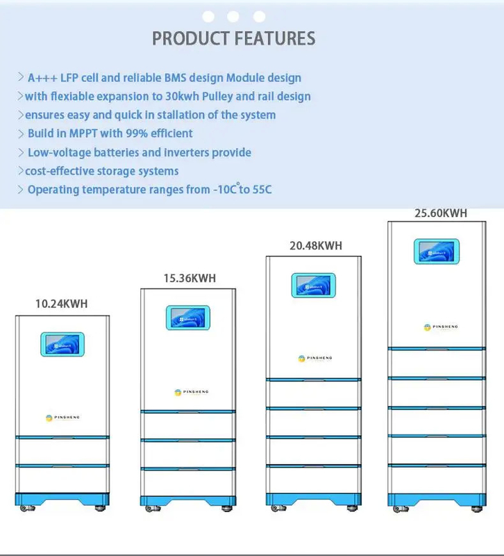 핀싱 태양 전지 고전압 10Kwh 300Ah 48V 200Ah Lifepo4 배터리 스마트 BMS 리?? 이온 배터리 태양 에너지 저장