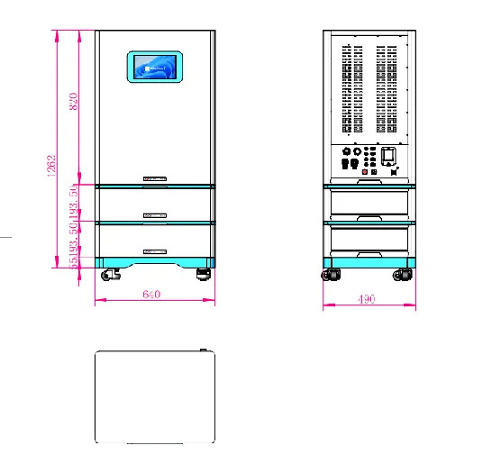 15kW 20kW 25kW 30kW 에스 시스템 온인원 시스템 인버터 리?? 배터리 LiFePO4