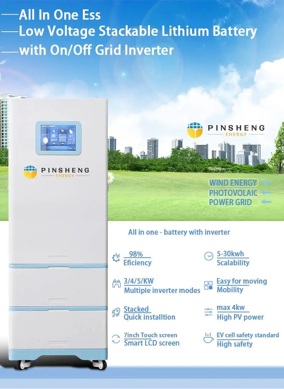 10kW 20kW 25kW 30kW 태양 에너지 저장 시스템 하나에 있는 모든 캐비닛