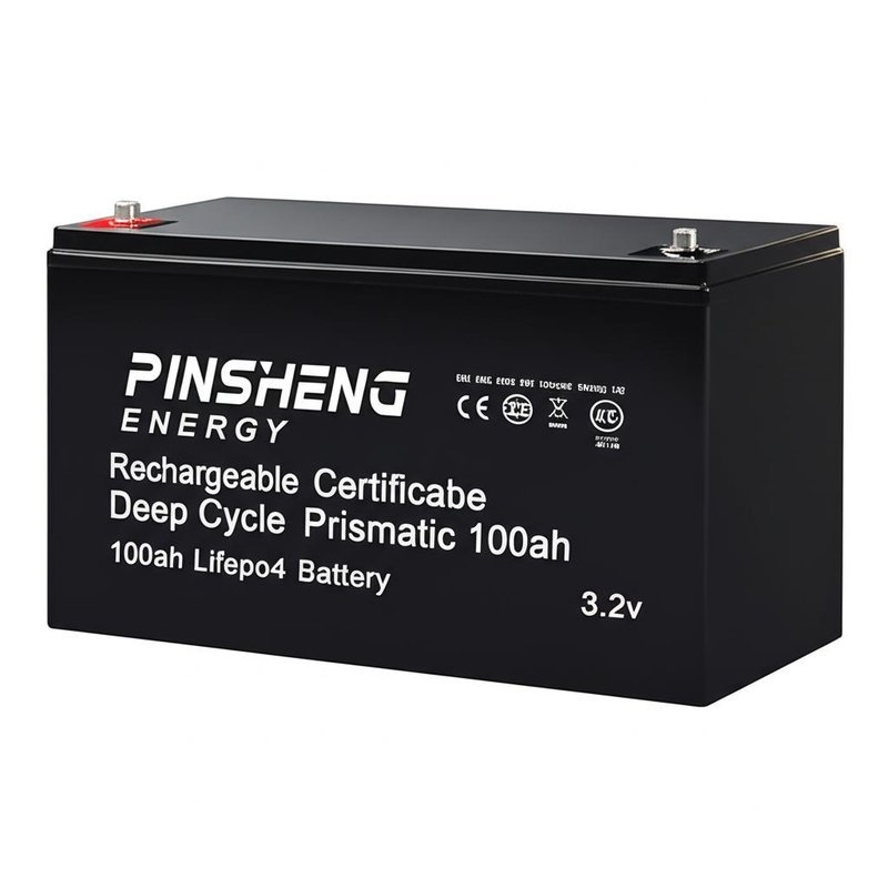 PINSHENG 에너지 BIS CE IEC ISO KC 인증 충전식 딥 사이클 각형 100ah Lifepo4 배터리 3.2v
