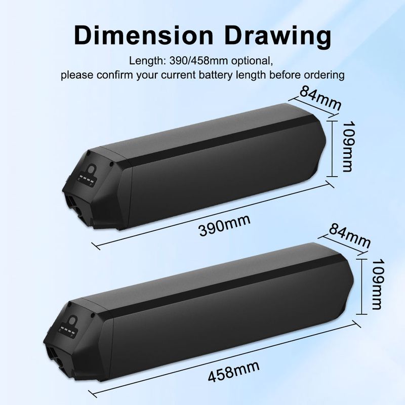 Dorado 36V 30AH 48V 25AH 21700 셀 Ebike 숨겨진 배터리 리튬 배터리 팩 전기 자전거용