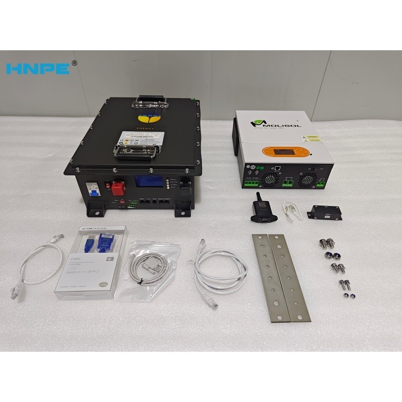 HNPE CE 고품질 LiFePO4 리튬 배터리 25.6V 100AH 랙 마운트형 태양 에너지 저장 배터리, 0-55°C 작동 온도