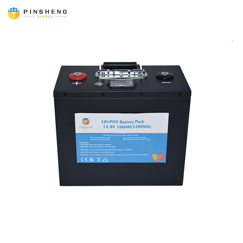 주택 태양 저장을 위한 PINSHENG 리튬 이온 전지 리튬 전지 12V 100AH 팩