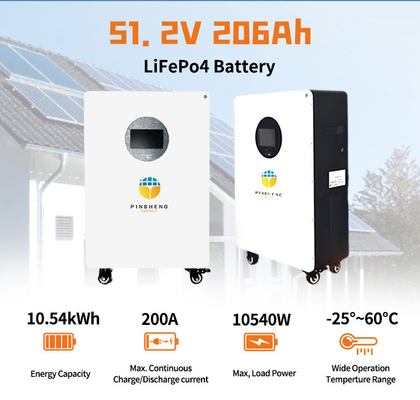 핑싱 15kWh 51.2V 280Ah 300Ah 가정용 LiFePO4 배터리 팩 가정용 태양 에너지 저장 배터리